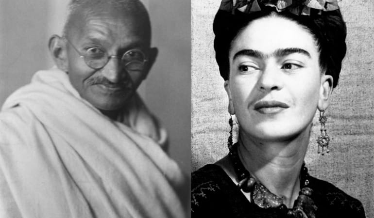 ¿En qué se parecen Gandhi y Frida Kalho?