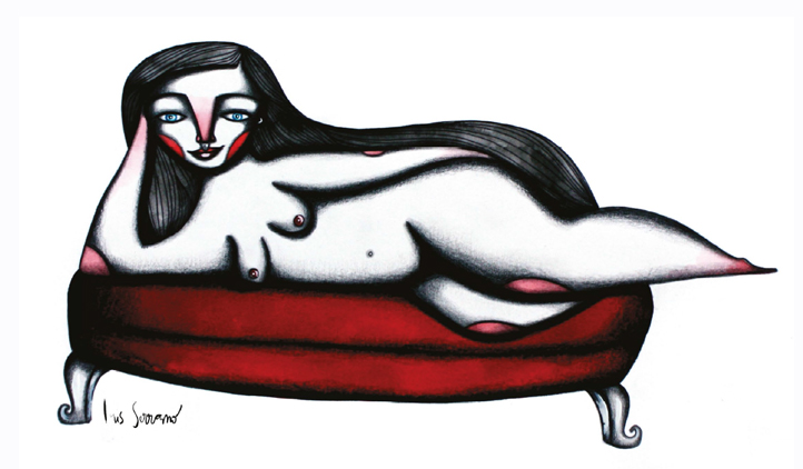 Mujer delgada, blanca, joven y rica